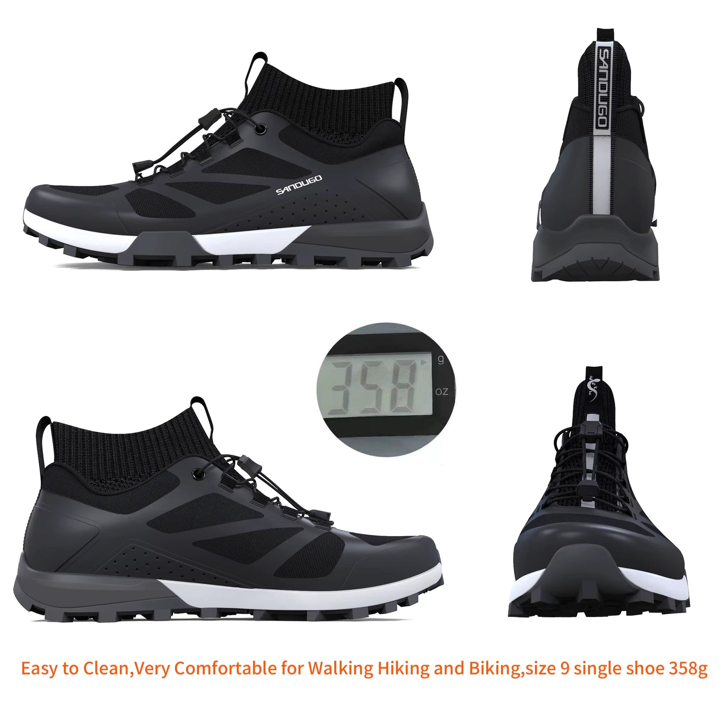 Cycling Shoes for Men Mountain Bike Mtb Cycle Shoes ,Suitable Mountain Biking Downhill Enduro Shoes Compatible with All 2 Bolt