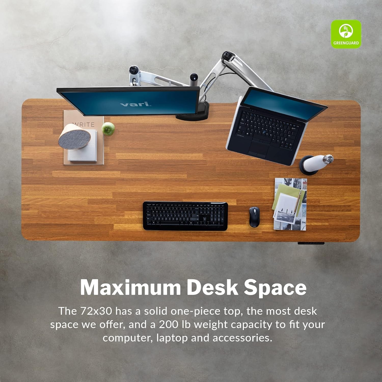 Electric Standing Desk - desk Height Adjustable Sit/Stand Desk - Dual Motor with Memory Presets, Stable T-Style Legs - Gaming or Home Office Workstation - 72”X30”, Butcher Block